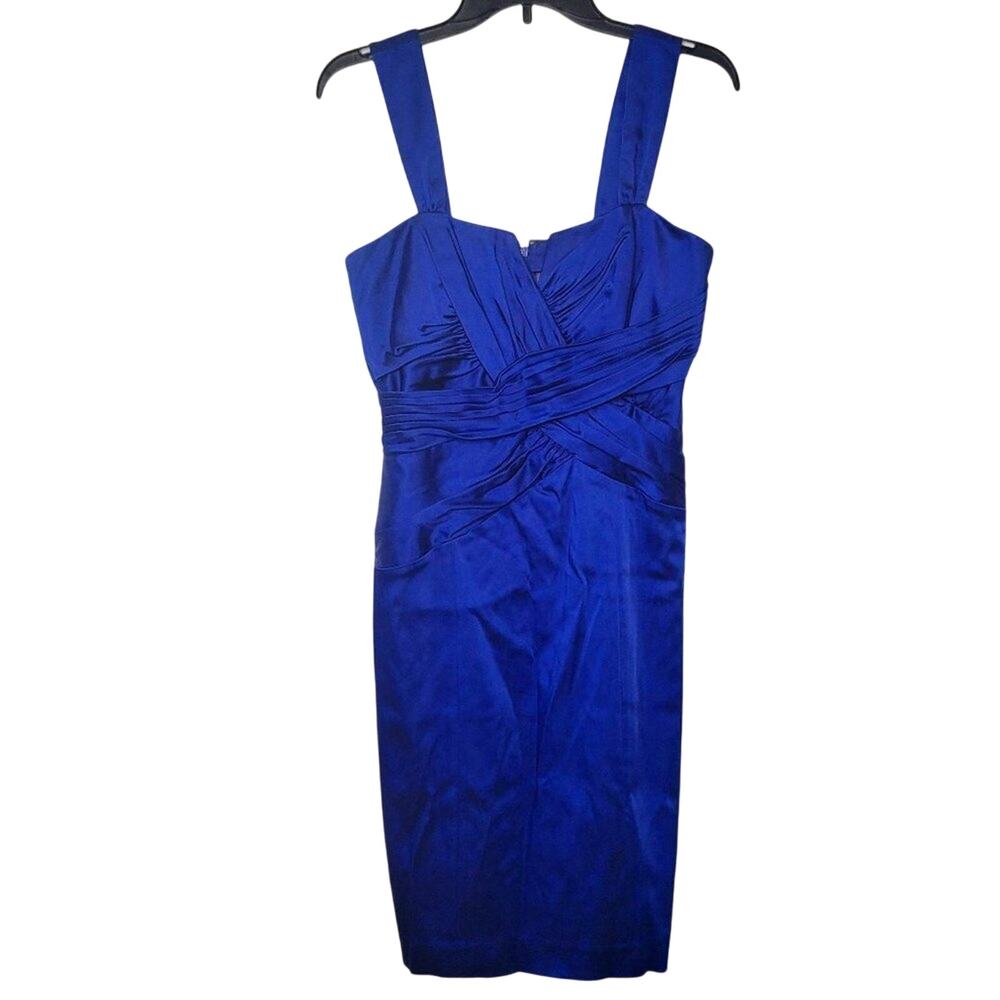 Calvin Klein Electric Royal Blue Cocktail Formal Mini Dress Size 6